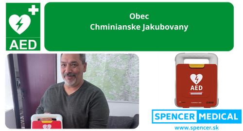 AED Defibrilátor Obec Chminianske Jakubovany